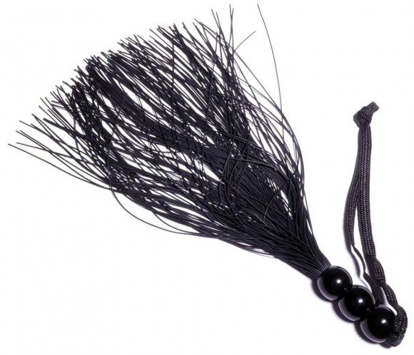 Черная силиконовая плетка - 25,4 см.