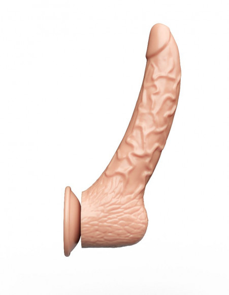 Фаллоимитатор-реалистик на присоске - 19,5 см.
