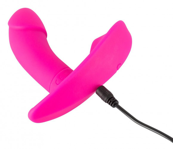 Розовый вибромассажер RC Panty Vibrator со стимулятором клитора Розовый вибромассажер RC Panty Vibrator со стимулятором клитора
