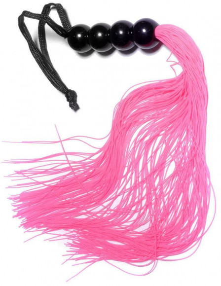 Розовая силиконовая плеть - 35,5 см.