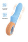 Голубой силиконовый вибратор Bluebell - 18,5 см.