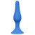 Синяя анальная пробка Slim Anal Plug Medium - 11,5 см.