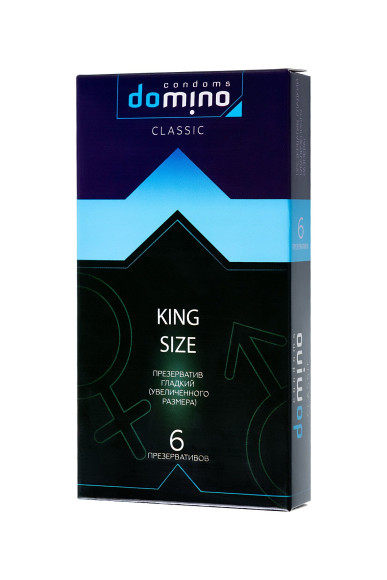 Презервативы увеличенного размера DOMINO Classic King size - 6 шт. Презервативы увеличенного размера DOMINO Classic King size - 6 шт.