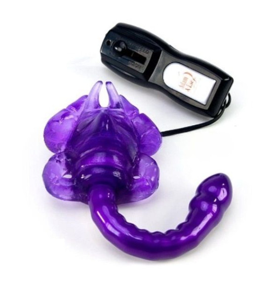 Клиторальный стимулятор-скорпион с эрекционным кольцом и вибропулей Клиторальный стимулятор-скорпион с эрекционным кольцом и вибропулей