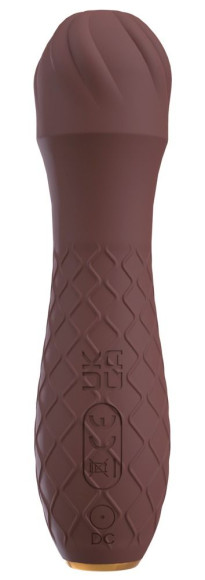 Коричневый вибратор-жезл Hazel 01 - 14 см. Коричневый вибратор-жезл Hazel 01 - 14 см.