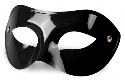 Чёрная гладкая маска на глаза Чёрная гладкая маска на глаза