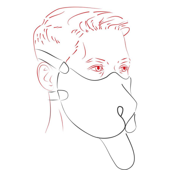 Черная неопреновая маска Дог Черная неопреновая маска Дог