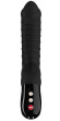 Черный вибратор с рёбрышками Tiger Black Line - 22,3 см. Черный вибратор с рёбрышками Tiger Black Line - 22,3 см.