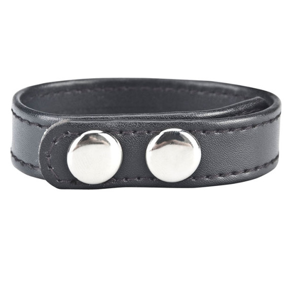 Кольцо на пенис SNAP COCK RING из искусственной кожи на клепках Кольцо на пенис SNAP COCK RING из искусственной кожи на клепках