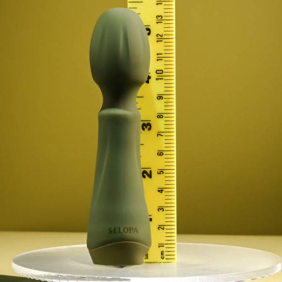 Мини-вибромассажёр цвета хаки Heartfelt - 13,4 см. Мини-вибромассажёр цвета хаки Heartfelt - 13,4 см.