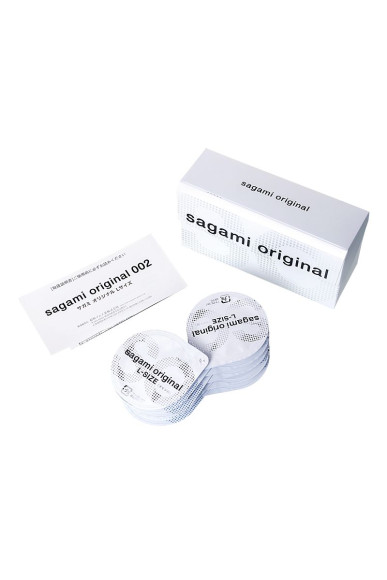 Презервативы Sagami Original 0.02 L-size увеличенного размера - 10 шт. Презервативы Sagami Original 0.02 L-size увеличенного размера - 10 шт.