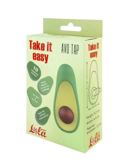 Клиторальный стимулятор в форме авокадо Avo Tap с постукивающим эффектом Клиторальный стимулятор в форме авокадо Avo Tap с постукивающим эффектом