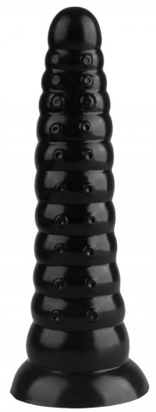 Черная коническая анальная втулка - 25 см. Черная коническая анальная втулка - 25 см.