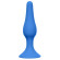 Синяя малая анальная пробка Slim Anal Plug Small - 10,5 см.