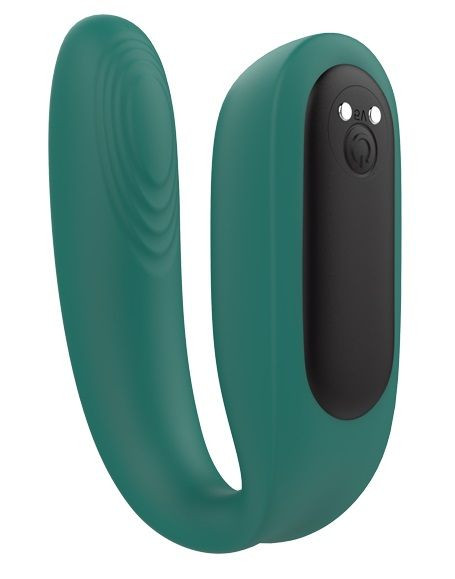 Зеленый вибратор для пар с пультом ДУ Зеленый вибратор для пар с пультом ДУ