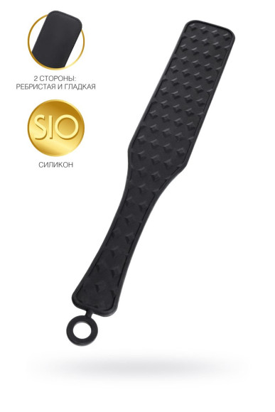 Черная силиконовая шлепалка - 37,5 см. Черная силиконовая шлепалка - 37,5 см.