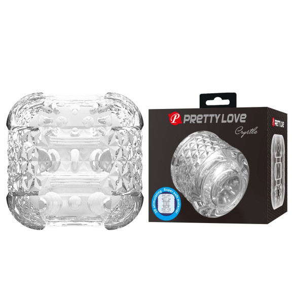 Прозрачный сквозной мастурбатор Crystle