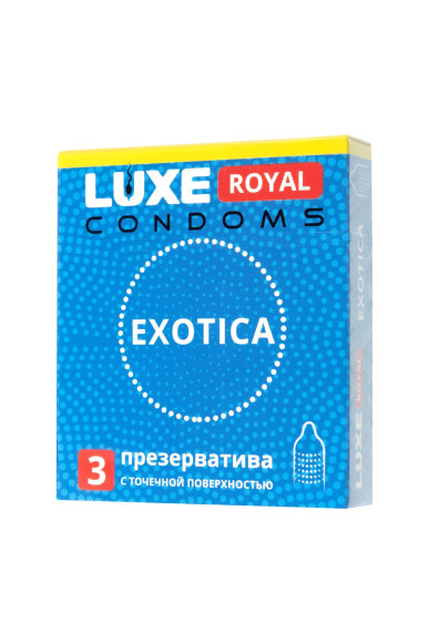 Текстурированные презервативы LUXE Royal Exotica - 3 шт. Текстурированные презервативы LUXE Royal Exotica - 3 шт.