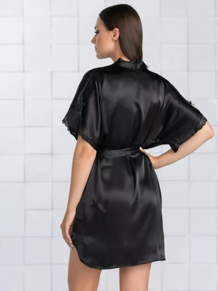 Соблазнительный пеньюар из искусственного шелка Соблазнительный пеньюар из искусственного шелка