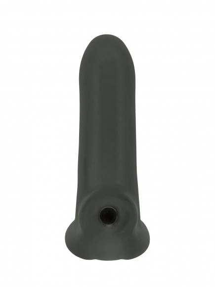 Черный фаллоудлинитель Striker - 13,5 см. Черный фаллоудлинитель Striker - 13,5 см.