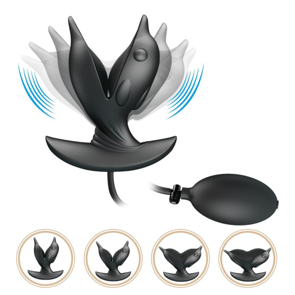 Черный анальный эспандер Hanson Черный анальный эспандер Hanson