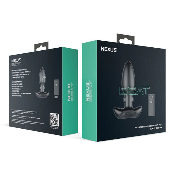 Черная анальная вибровтулка Nexus Beat - 10,8 см. Черная анальная вибровтулка Nexus Beat - 10,8 см.