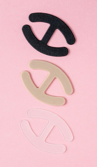 Набор из 3 пластиковых соединителей для бретелей разного цвета Набор из 3 пластиковых соединителей для бретелей разного цвета