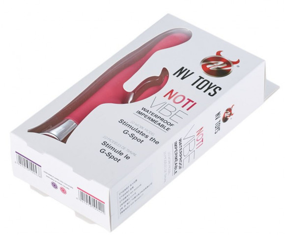 Розовый вибратор Noti с клиторальным отростком - 20 см. Розовый вибратор Noti с клиторальным отростком - 20 см.
