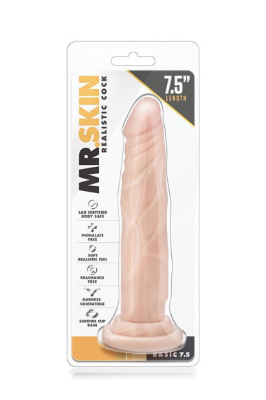 Телесный фаллоимитатор без мошонки с присоской Dr. Skin Realistic Cock Basic 7.5 - 19 см. Телесный фаллоимитатор без мошонки с присоской Dr. Skin Realistic Cock Basic 7.5 - 19 см.