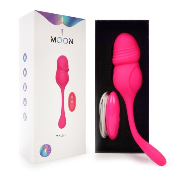 Розовое фаллическое виброяйцо с пультом ДУ Розовое фаллическое виброяйцо с пультом ДУ