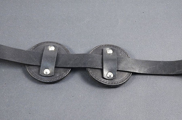 Чёрные кожаные очки-шоры Слепец Чёрные кожаные очки-шоры Слепец