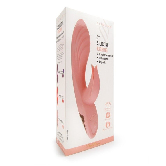 Красный вибратор-кролик 5’’ Silicone Kissing - 20,2 см. Красный вибратор-кролик 5’’ Silicone Kissing - 20,2 см.