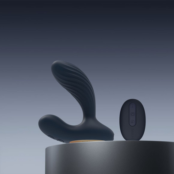 Темно-синий вибромассажер простаты Vick Neo 2 c функцией нагрева и пультом ДУ Темно-синий вибромассажер простаты Vick Neo 2 c функцией нагрева и пультом ДУ