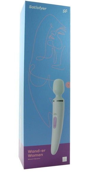 Белый вибратор Satisfyer Wand-er Woman Белый вибратор Satisfyer Wand-er Woman