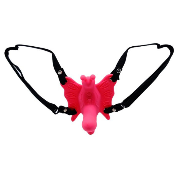 Стимулятор клитора бабочка на ремешках с вибрацией Стимулятор клитора бабочка на ремешках с вибрацией