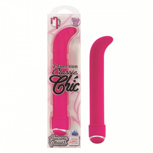 Розовый стимулятор G-точки 7-Function Classic Chic - 16 см. Розовый стимулятор G-точки 7-Function Classic Chic - 16 см.
