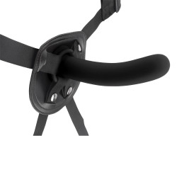 Черный страпон Raw Recruit Strap-On M - 15 см. Черный страпон Raw Recruit Strap-On M - 15 см.