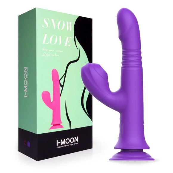 Фиолетовый вибратор-кролик на присоске - 23,8 см. Фиолетовый вибратор-кролик на присоске - 23,8 см.