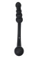 Черный двусторонний вибратор - 35 см. Черный двусторонний вибратор - 35 см.