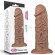 Коричневый фаллоимитатор Cubby dildo - 26,6 см. Коричневый фаллоимитатор Cubby dildo - 26,6 см.