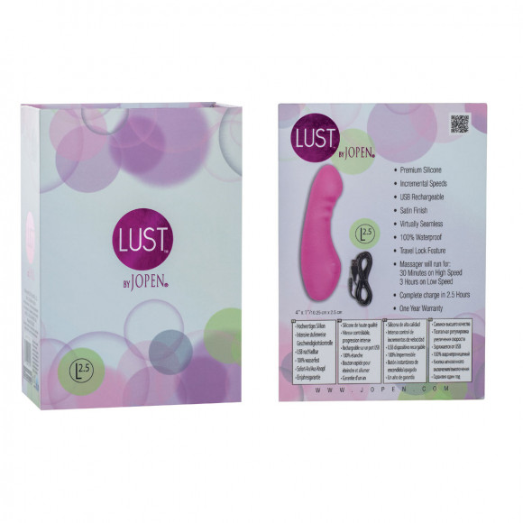 Розовый миниатюрный вибратор Lust by JOPEN L2,5 Розовый миниатюрный вибратор Lust by JOPEN L2,5