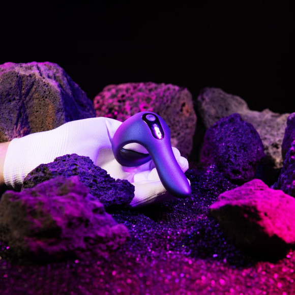 Фиолетовое эрекционное виброкольцо Solar