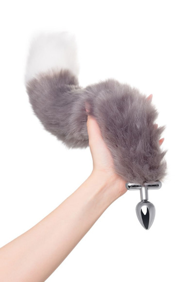 Оригинальный комплект: анальная пробка с 2 сменными ограничителями и ободок с ушками Оригинальный комплект: анальная пробка с 2 сменными ограничителями и ободок с ушками