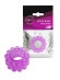 Лиловое эрекционное кольцо с 2 рядами стимулирующих шариков