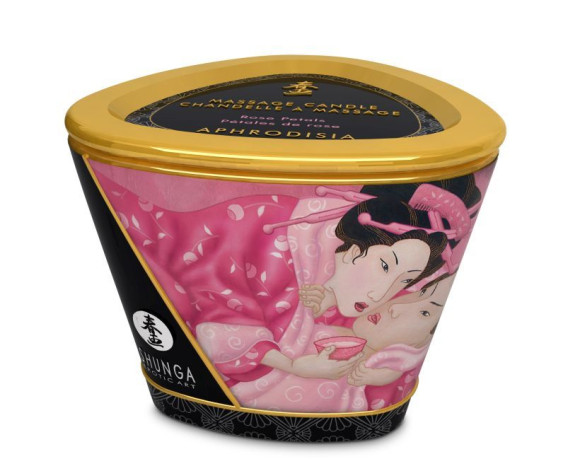 Массажная свеча Rose Petals с ароматом розы - 170 мл. Массажная свеча Rose Petals с ароматом розы - 170 мл.