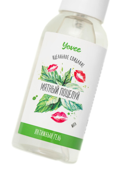 Съедобная гель-смазка Yovee «Мятный поцелуй» с Д-пантенолом и вкусом мяты - 50 мл. Съедобная гель-смазка Yovee «Мятный поцелуй» с Д-пантенолом и вкусом мяты - 50 мл.