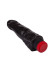 Чёрный вибромассажер с широким основанием - 18,8 см. Чёрный вибромассажер с широким основанием - 18,8 см.