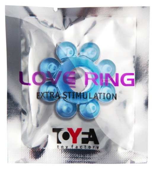 Голубая гелевая насадка-цветок Голубая гелевая насадка-цветок