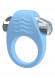Голубое эрекционное кольцо с вибрацией Stylish Soft Touch C-ring 