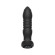Черный анальный вибромассажёр с 10 режимами возвратно-поступательных движений - 14,5 см.